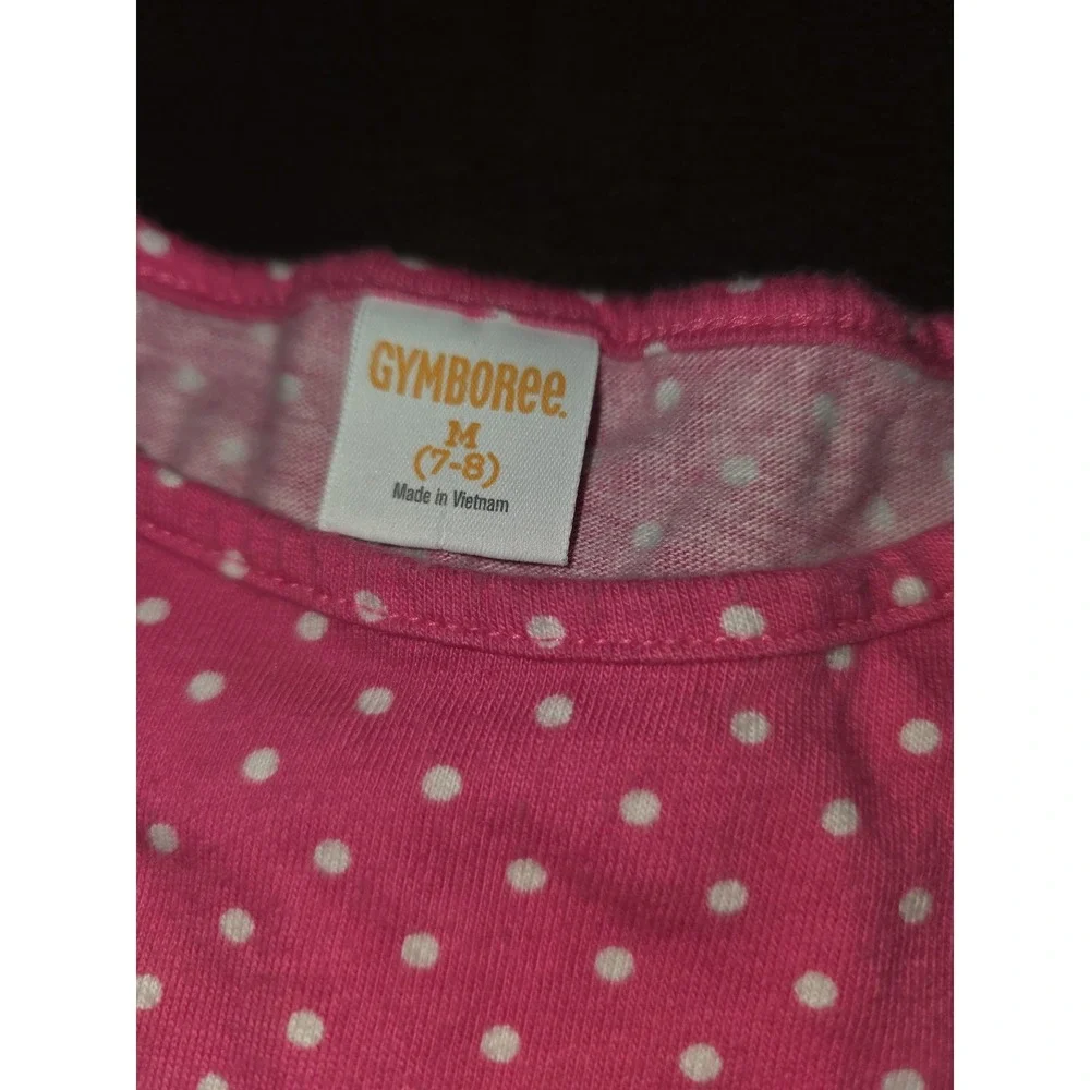 Gymboree mix and match polka dot fruit dress size medium 7 8